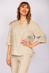 Pure Linen Tunic Felix - PosiTiamo