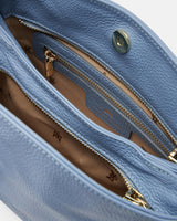 Handmade Genuine Leather Small Shoulder Bag Velvet Cloud - Cuoieria Fiorentina