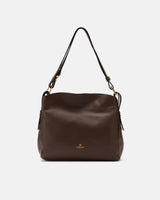 Handmade Genuine Leather Shoulder Bag Velvet Chocolate - Cuoieria Fiorentina