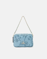 Genuine Leather Small Bag Convertible Mimi Light Blue - Cuoieria Fiorentina