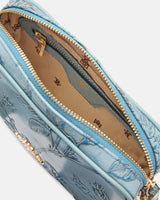 Genuine Leather Small Bag Convertible Mimi Light Blue - Cuoieria Fiorentina