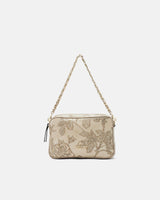 Genuine Leather Small Bag Convertible Mimi Taupe - Cuoieria Fiorentina