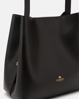 Handmade Genuine Leather Bucket Alice Black - Cuoieria Fiorentina