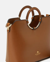 Genuine Leather Small Tote Oblo Lion - Cuoieria Fiorentina