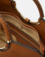 Genuine Leather Small Tote Oblo Lion - Cuoieria Fiorentina