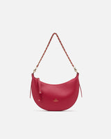 Genuine Leather Small Hobo Bag Eva Fucsia- Cuoieria Fiorentina