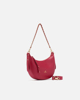 Genuine Leather Small Hobo Bag Eva Fucsia- Cuoieria Fiorentina