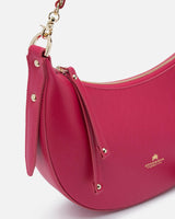 Genuine Leather Small Hobo Bag Eva Fucsia- Cuoieria Fiorentina