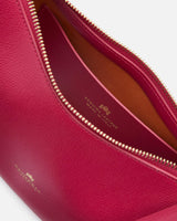 Genuine Leather Small Hobo Bag Eva Fucsia- Cuoieria Fiorentina