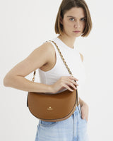 Genuine Leather Small Hobo Bag Eva Lion - Cuoieria Fiorentina
