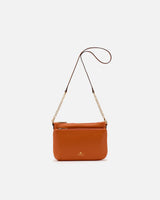 Genuine Leather Velvet Double Bag Orange - Cuoieria Fiorentina