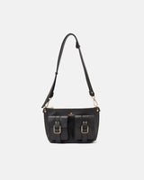 Genuine Leather Crossbody Bag Cargo Black- Cuoieria Fiorentina
