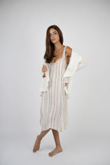 Handmade Linen Jacket Bachata White - Marilu