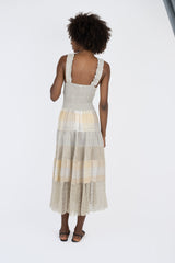 Handmade Linen Dress Benedetta Beige - Marilu