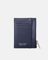 Genuine Leather Card Holder Navy - Cuoieria Fiorentina
