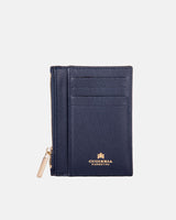 Genuine Leather Card Holder Navy - Cuoieria Fiorentina