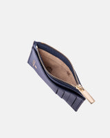 Genuine Leather Card Holder Navy - Cuoieria Fiorentina