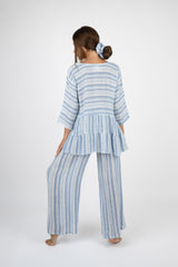 Handmade Linen Tunic Chacha Blue - Marilu