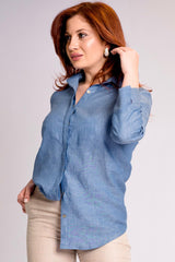 Pure Linen Shirt Sorrento - PosiTiamo