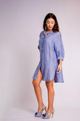 Pure Linen Maxi Shirt Lisa - PosiTiamo