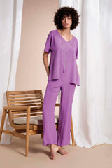 Made in Italy V-neck Viscose Blouse - Caterina D.