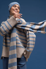 Made in Italy Stripes Turtleneck Sweater - Caterina D.