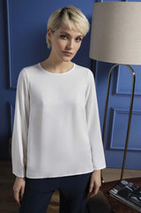 Made in Italy Blouse Viscose White - Caterina D.