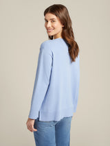 ECOVERO™ viscose sweater with V-neck - Elena Miro