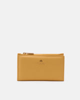 Genuine Leather Wallet Verticale Yellow - Cuoieria Fiorentina