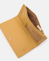 Genuine Leather Wallet Verticale Yellow - Cuoieria Fiorentina