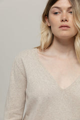 Cotton Sweater Aura Beige - Rifo'