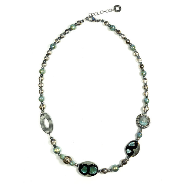 Murano Glass Necklace Sand Green - Antica Murrina Venezia