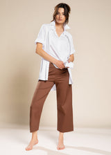 Made in Italy Cotton Trousers Basic - Caterina D