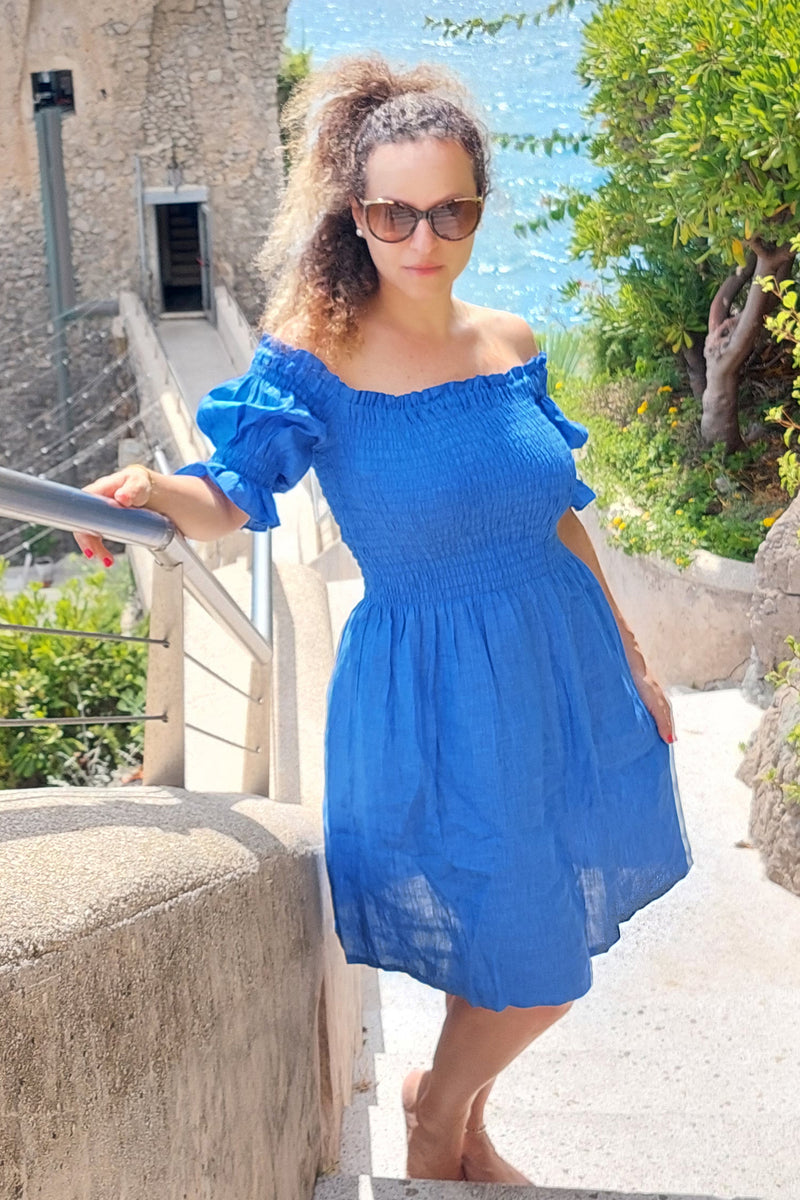 Pure Linen Dress Amalfi - PosiTiamo