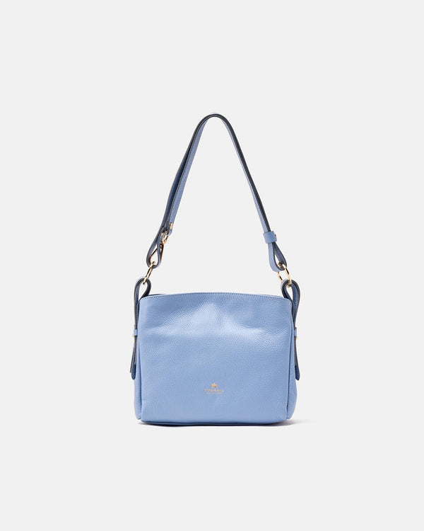 Handmade Genuine Leather Small Shoulder Bag Velvet Cloud - Cuoieria Fiorentina