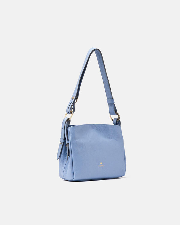 Handmade Genuine Leather Small Shoulder Bag Velvet Cloud - Cuoieria Fiorentina