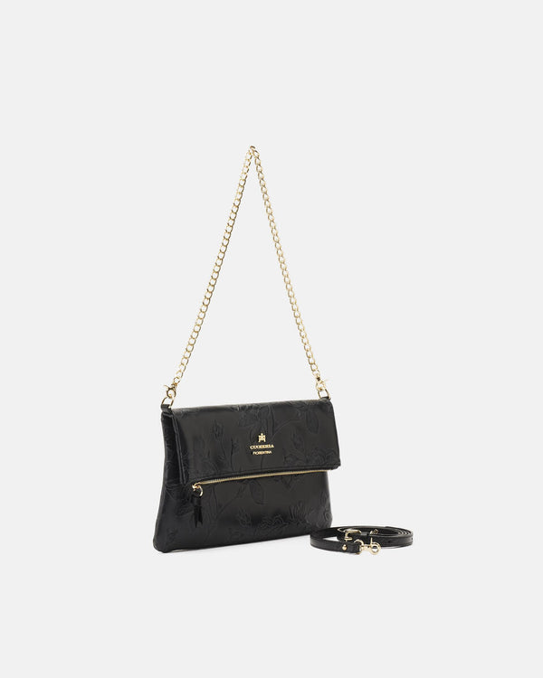 Genuine Leather Clutch Bag Mimi Black - Cuoieria Fiorentina