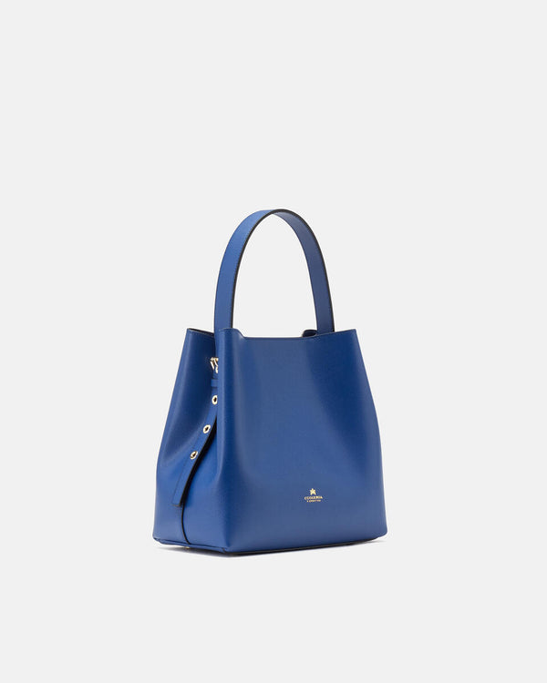 Genuine Leather Bucket Bag Alice Avion - Cuoieria Fiorentina