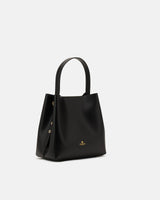 Handmade Genuine Leather Bucket Alice Black - Cuoieria Fiorentina