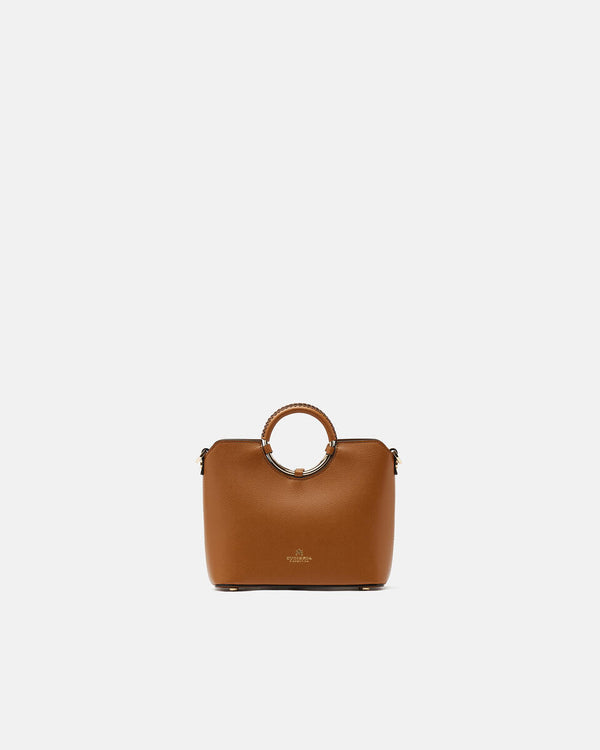 Genuine Leather Small Tote Oblo Lion - Cuoieria Fiorentina