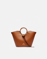 Genuine Leather Bucket Bag Oblo Lion - Cuoieria Fiorentina