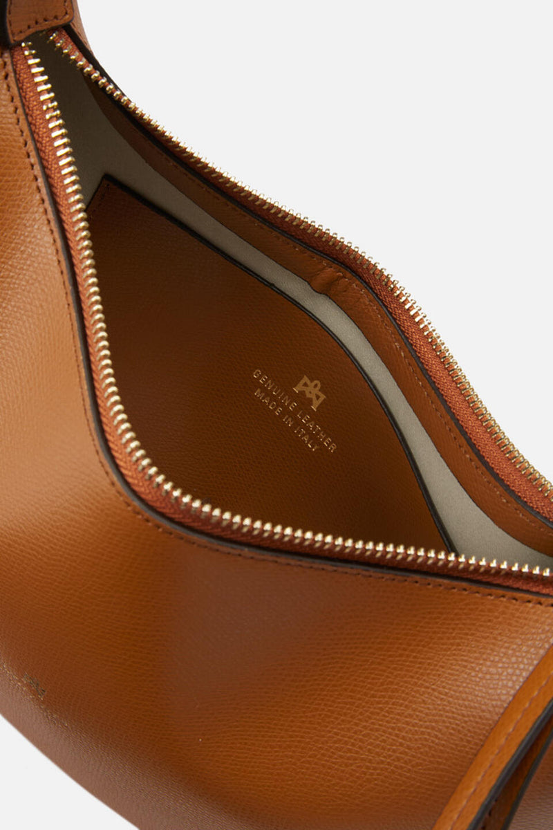 Genuine Leather Small Hobo Bag Eva Lion - Cuoieria Fiorentina