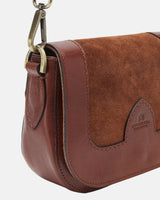 Genuine Leather Messenger Bag Stella Brown - Cuoieria Fiorentina