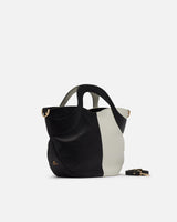 Genuine Leather Tote Flora Black&White - Cuoieria Fiorentina