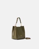 Genuine Leather Small Bucket Candy Green - Cuoieria Fiorentina