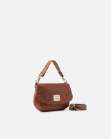 Genuine Leather Flap Bag Bella Caramel - Cuoieria Fiorentina
