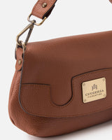 Genuine Leather Flap Bag Bella Caramel - Cuoieria Fiorentina