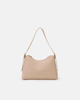 Genuine Leather Square Hobo Bag Eva Avorio - Cuoieria Fiorentina