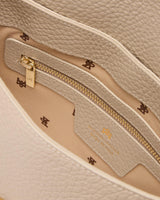 Genuine Leather Small Flap Bag Jess Avorio - Cuoieria Fiorentina