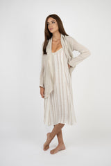 Handmade Linen Jacket Bachata Beige - Marilu